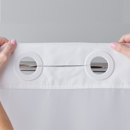 Hookless Monterey Striped Single Shower Curtain & Reviews Wayfair